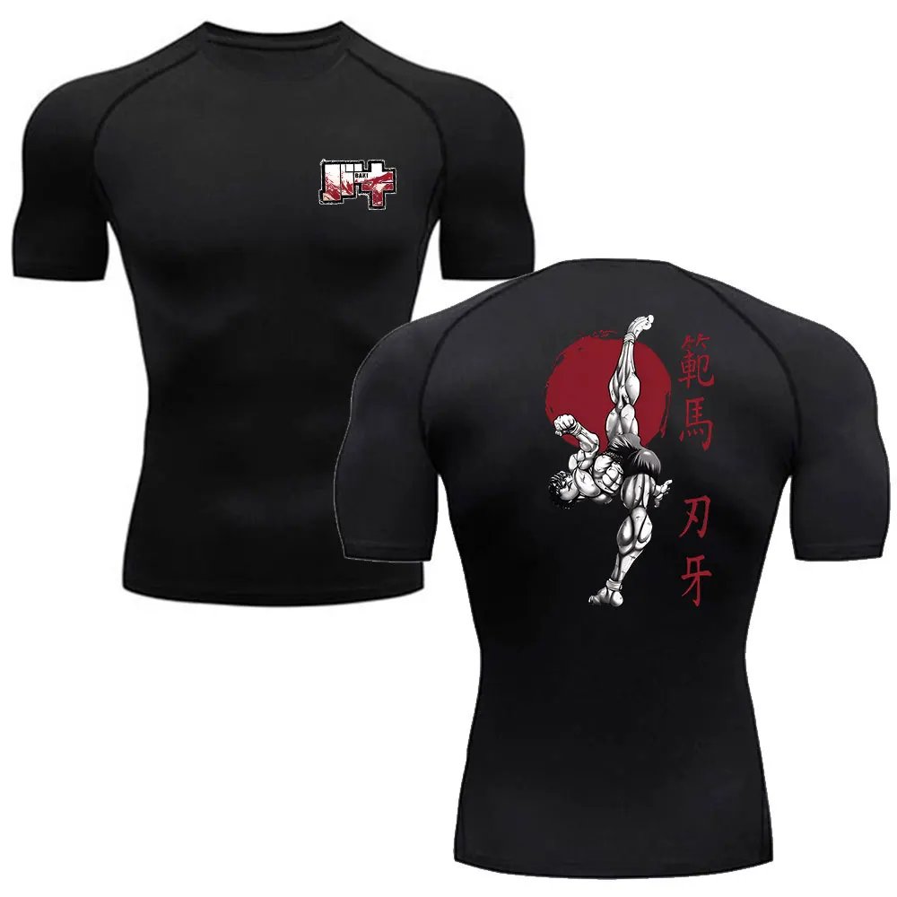 T Shirt Tight Fit - T-shirt Fitness Uomo per Palestra e